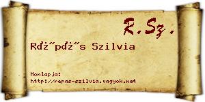 Répás Szilvia névjegykártya